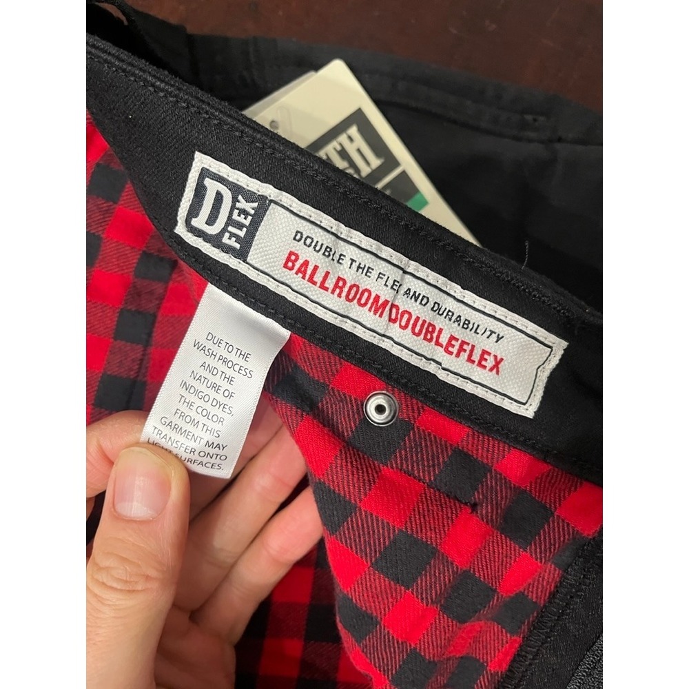 NWT Duluth Trading Co Doubleflex Black Jeans Work Flex Standard Fit 38x30 - Picture 4 of 12